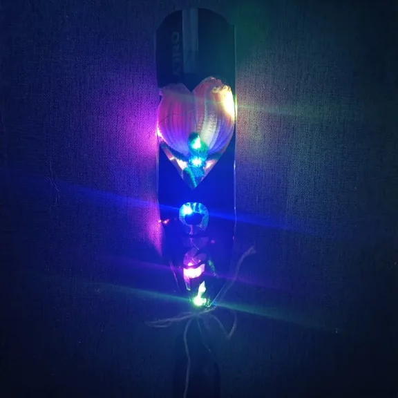 Faux Rose,Artificial Flowers,Handmade Rose,LED Light,Room Décor,Home Décor,Anniversary Gifts,Holiday Gifts,Mothers Day Gifts,Birthday Gifts,Teacher Gifts-1 Pink Rose Packaged