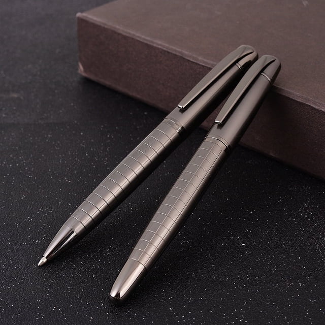 Bolígrafo de metal G2 gris con grabado de pistola, bolígrafo para letreros, regalo publicitario, bolígrafo de aceite, logotipo