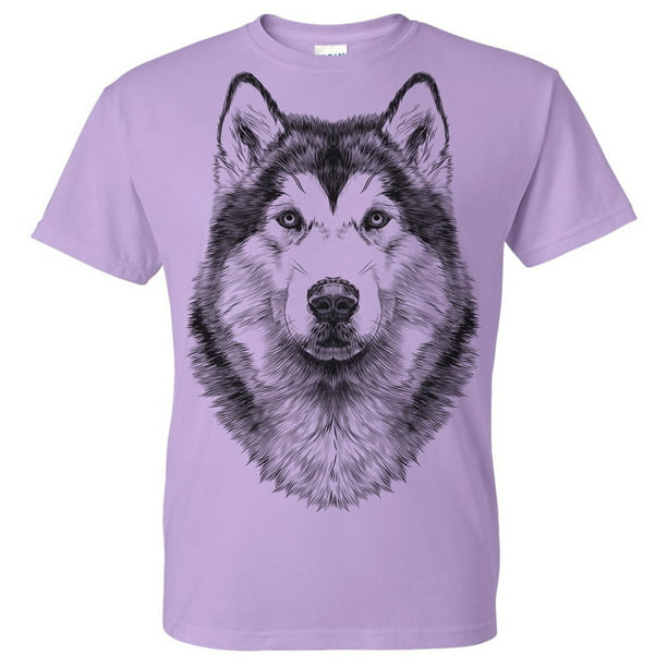 Men's Alaskan Malamute Dog Y22 Light Purple T-Shirt 2X-Large Light Purple -  