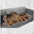 thumbnail image 6 of Live Laugh Love Soft Flannel Fleece Blanket, Macro Calligraphy with Life Message Inspirational Digital Graphic, Cozy Plush for Indoor and Outdoor Use, 50" x 70", Pale Caramel Umber, by Ambesonne, 6 of 6