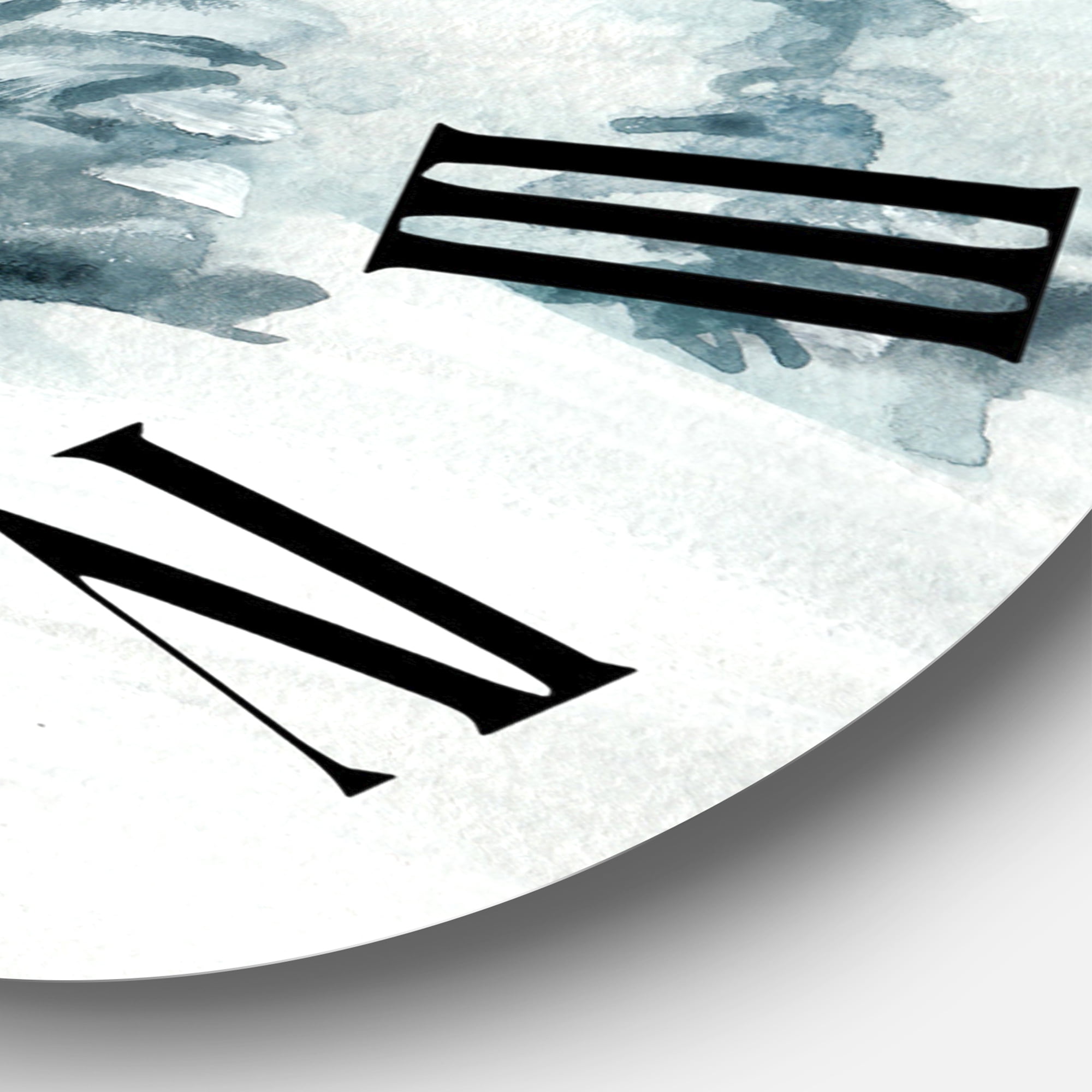 Designart 1 in Quartz Traditional Wall Clock