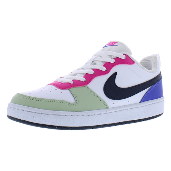 Nike Court Borough Low Recraft GS Girls Shoes Size 6.5, Color: White/Dark Obsidian