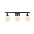 thumbnail image 1 of Innovations 916-3W-BK-G201-6-LED Beacon 3 Light Bath Vanity Light part of the Ballston Collection, Matte Black, 1 of 1