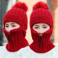 thumbnail image 3 of Winter Beanie Hat Scarf Set Warm Knit Hat Skull Cap Neck Warmer with Thick Fleece Lined Winter Hat & Scarf for Men Women, 3 of 8