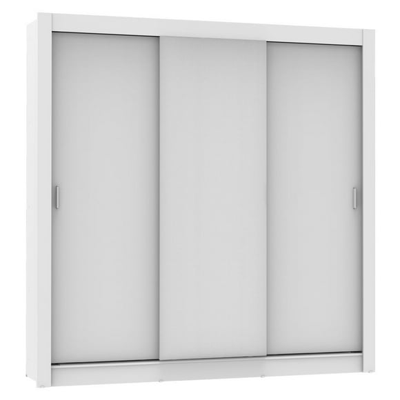 Ropero Closet Madesa Mônaco 3 Puertas Corredizas Blanco 2