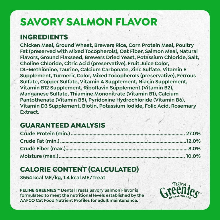 Greenies Feline Dental Treats, Savory Salmon, 9.75 oz photo 8