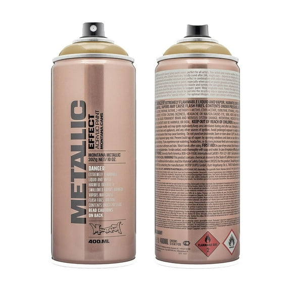 Montana Cans METALLIC EFFECT Spray Paint, 400ml, Gold