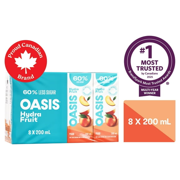 Peach Juice Boxes, 8 x 200 ML