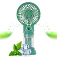 thumbnail image 2 of ZOURIH Handheld Misting Fan Portable, Small Personal Hand Held Rechargeable Mist Fan Water Spray,Operated Hand Mister Fans 3-Speed, 4-15 Hrs Runtime for Travel Home Office Available variety colors, 2 of 9