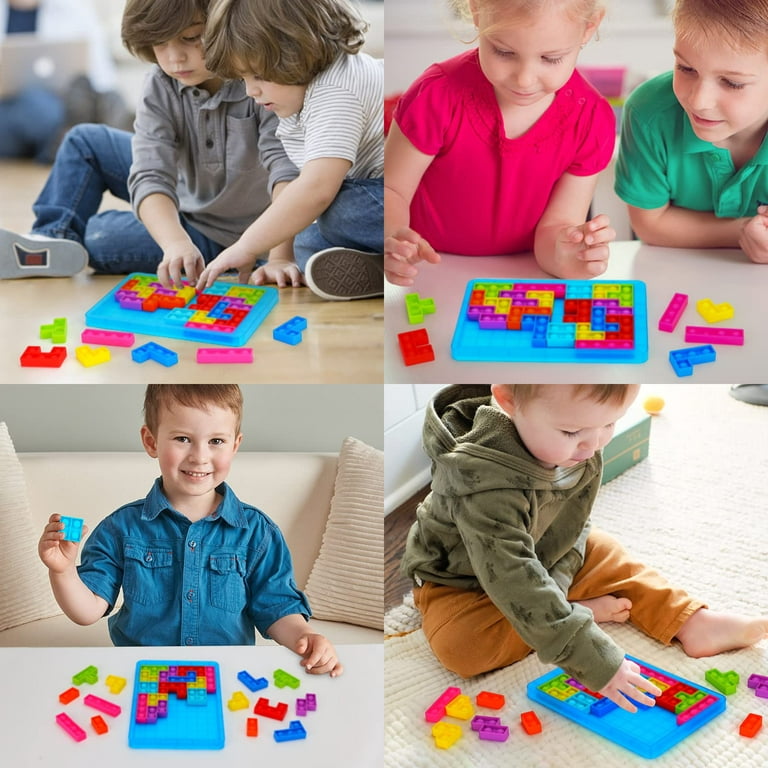 Games for 4 5 6 7 Year Olds Boys Girls, Toddlers Educational Toys for 3-4-5-6  Year Old Girl Boy Gifts-IQ Puzzle Travel Game for Kids Age 3-8 Year Old  Birthday Presents Popit