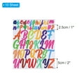 thumbnail image 2 of Vinyl Letter Stickers, 10 Sheets 1 Inch 2 Inch Capital Alphabet Sticker Self Adhesive Letter Decals, Multicolor, 2 of 6