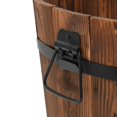 thumbnail image 3 of vidaXL 3 Piece Wooden Bucket Planter Set Solid Wood Fir, 3 of 4