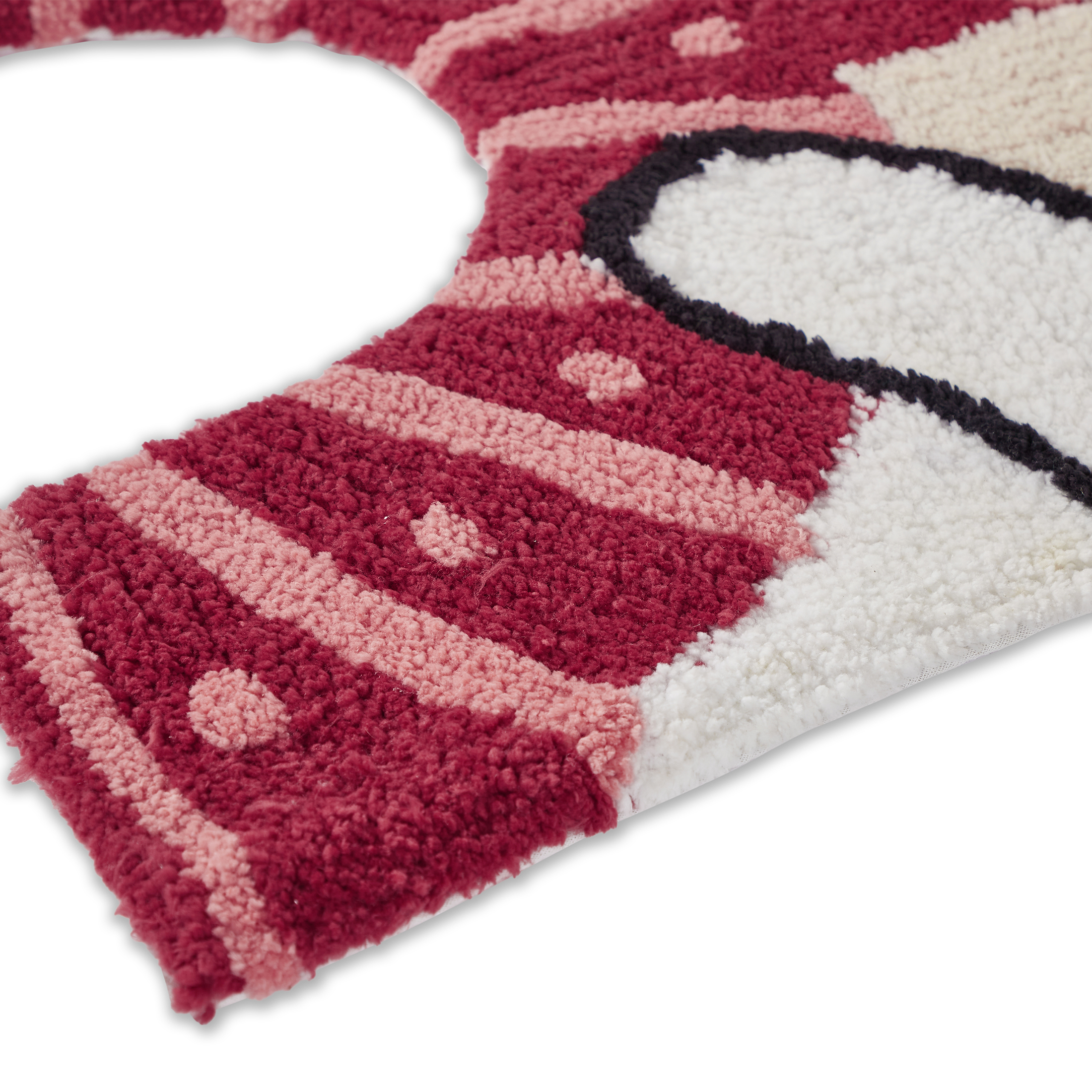 Holiday Time Polar Bear Navy Cotton/Polyester Bath Rug Set, Non-Slip, 3 Pieces