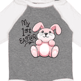 thumbnail image 4 of Inktastic My 1st Easter Cuddly Pink Bunny Boys or Girls Long Sleeve Baby Bodysuit, 4 of 5