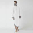 thumbnail image 3 of Vêtements de Nuit Musulmans en Coton : Chemise de Nuit Douce une Pièce pour Hommes, Longue Robe de Pyjama Unie Hk, 3 of 4