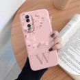 thumbnail image 3 of For Honor 90 Case Stylish Letters Soft Silicone Cover Beautiful Cherry Flower Initial Alphabet Fundas For Honor90 Shell Bags, 3 of 5