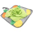 thumbnail image 2 of Rabbit Foraging Snuffle Mat with Hanging Rope for Slow Feeding, Polar Fleece Nose Work Pad for Anxiety Relief and Sensory Stimulation for Rabbits and, 2 of 5