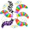 thumbnail image 1 of Fidget Toy Cevioce Fidget Slug, 6 unidades, para niños mayores de 3 años, para aliviar el estrés, 1 of 6