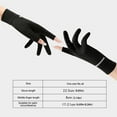 thumbnail image 3 of Clearance!Uooqdmx Gloves for Women Gloves for Cold Weather Full Finger Screen Gloves Ice Silk Two Finger Gloves Cycling Gloves Breathable Summer Driving Gloves Winter Gloves Light Blue One Size, 3 of 3