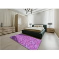 thumbnail image 5 of Ahgly Company Machine Washable Indoor Rectangle Transitional Heliotrope Purple Area Rugs, 3' x 5', 5 of 7