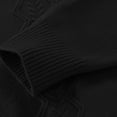 thumbnail image 4 of ManxiVoo Elegant Stand Collar Knit Sweater For Women Semi High Neck Lightweight Pullover Long Sleeve Soft Layering Staple XXL Size Black, 4 of 7