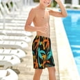 thumbnail image 6 of Cauagu Palm Trees Print Swim Trunks for Men,Youth Boys Swim Shorts Compression Liner Beach Shorts Boys' Swimming Shorts 7-20 Years Bathing Suit-X-Large, 6 of 7