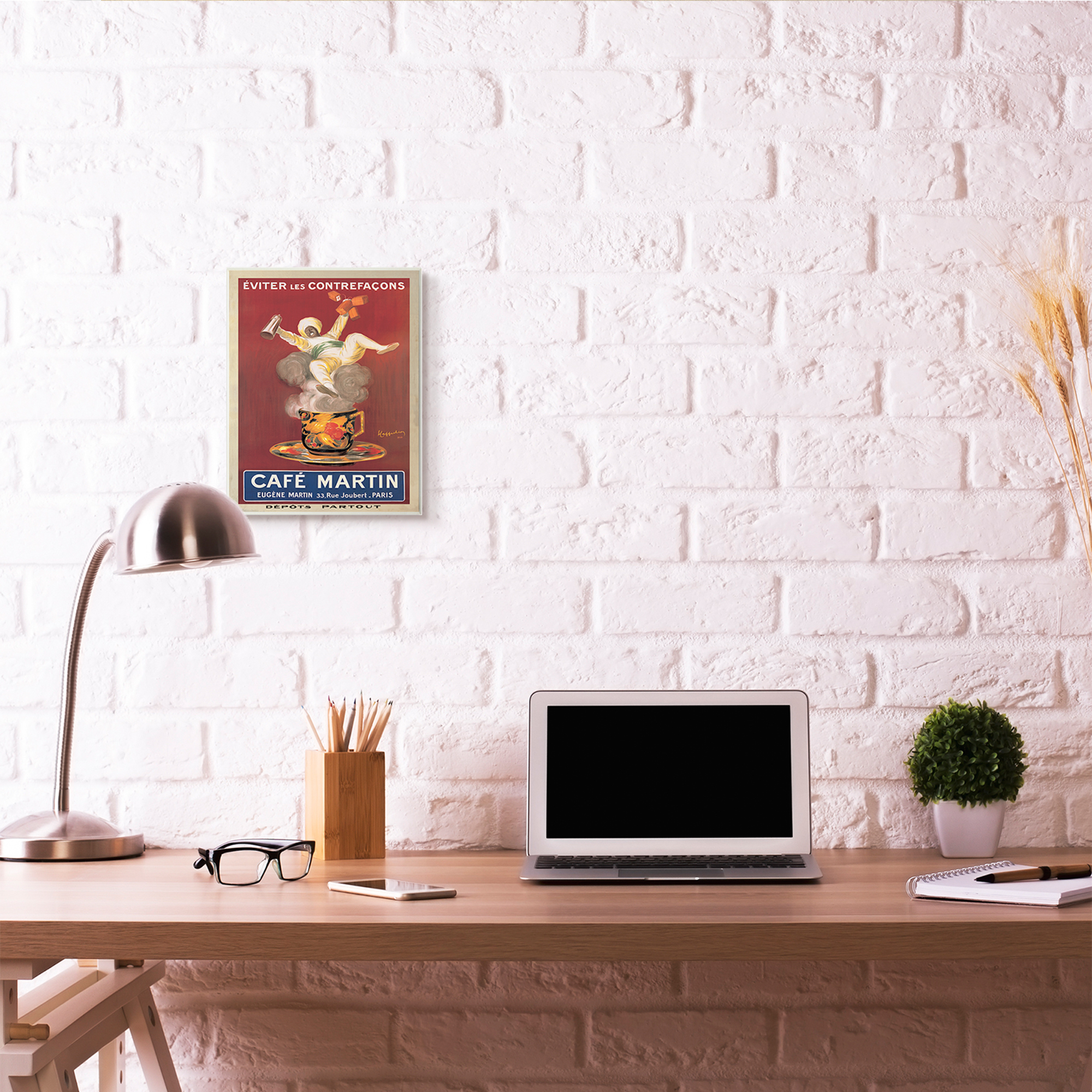 Stupell Industries Café Martin Vintage Poster Design Wall Plaque by Marcello Dudovich