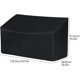 thumbnail image 2 of Cubierta de banco al aire libre, 52 "W x 26" D x 35 "H 2 plazas Patio Cubierta de banco impermeable, 210D Heavy Duty Muebles al aire libre Cubierta para jardín Patio Loveseat, banco (Negro), 2 of 4