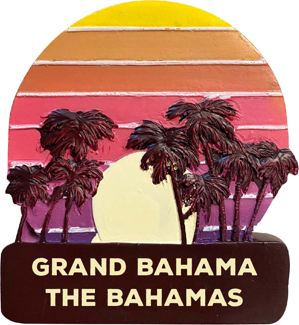 Grand Bahama The Bahamas Trendy Souvenir Hand Painted Resin