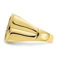 thumbnail image 4 of Primal Gold 10 Karat Yellow Gold and Rhodium 0.10 cttw. Diamond Mens Eagle Ring, 4 of 7