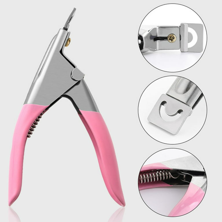 1pcs Nail Capsule Cutter U-Shaped False Acrylic Tips Scissors
