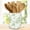 Green, variant on Blue Floral Ceramic Utensil Holder Chinoiserie Chopstick Crock | Vintage Toile Flower Butterfly, Cooking Tool Storage Organizer Container, For Anniversary Home Kitchen Countertop Decor