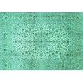 thumbnail image 1 of Ahgly Company Indoor Rectangle Persian Turquoise Blue Traditional Area Rugs, 8' x 12', 1 of 4