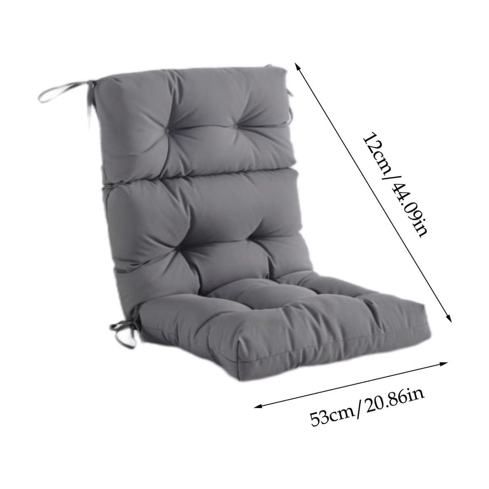 Outdoor High Back CHAIR Cushion Waterproof Patio Rocking CHAIR Replacement Pad Dark GREY 44x21 Inch 1 Count