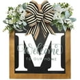 thumbnail image 3 of LCXmlly Wreath And Bow Personalized Front Door Wreath: Farmhouse Style Welcome Sign, 3 of 6