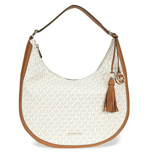 Michael Kors Lydia Large Hobo Shoulder Bag Vanilla
