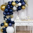 thumbnail image 4 of iTi Navy Blue Balloons Garland Kit-120 Pcs 18/10/12/5 Inch Navy Blue Balloon Difference Size Hight Quality Latex Balloons As Party Decorations for Bachelorette Party Graduation Wedding Baby Shower, 4 of 5