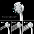 thumbnail image 5 of Cabezal de ducha de mano para ahorrar agua, manguera de ducha flexible con múltiples configuraciones para uso en interiores y exteriores, 5 of 5