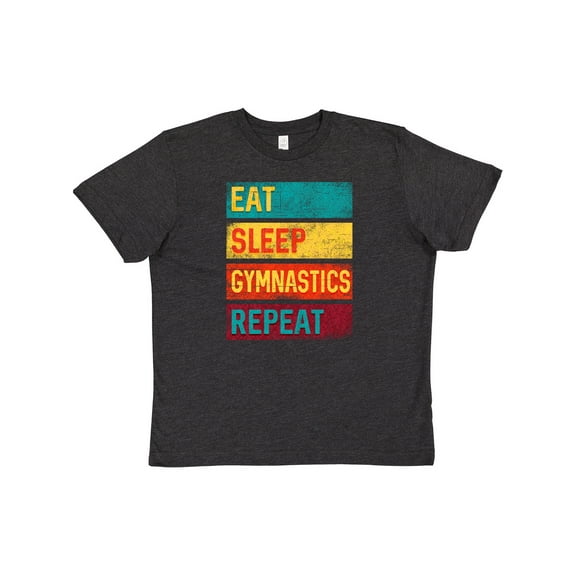 Inktastic Gymnast Eat Sleep Gymnastics Repeat Youth T-Shirt