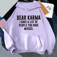 thumbnail image 2 of Sudadera con capucha Gibobby para Mujer Estampado lindo morado XL, 2 of 3