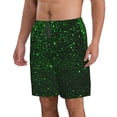 thumbnail image 2 of Pofeuu Green Sparkling Prin Men's Swim Trunks Quick Dry Bathing Suit Swimming Board Shorts Mesh Lining Beach Swimwear-X-Large, 2 of 6