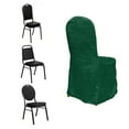 thumbnail image 4 of Efavormart Hunter Emerald Green Crinkle Crushed Taffeta Banquet Chair Cover, Reusable Wedding Chair Cover, 4 of 5