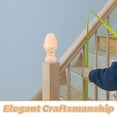 thumbnail image 3 of OULII Carved Stair Cap for Home Beige 1Pcs Square like Easy Installation for Interior Designers, 3 of 8