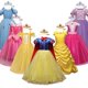 thumbnail image 2 of Vestido de princesa para niñas, disfraz de Blancanieves para Halloween, Navidad, fiesta de cumpleaños, disfraces de fantasía Fivean unisex, 2 of 2