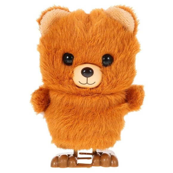 CHOK Plush Jumping Bear Kids Wind-up Toy Cartoon Animal Wind Up Toy Novelty Clockwork Animal