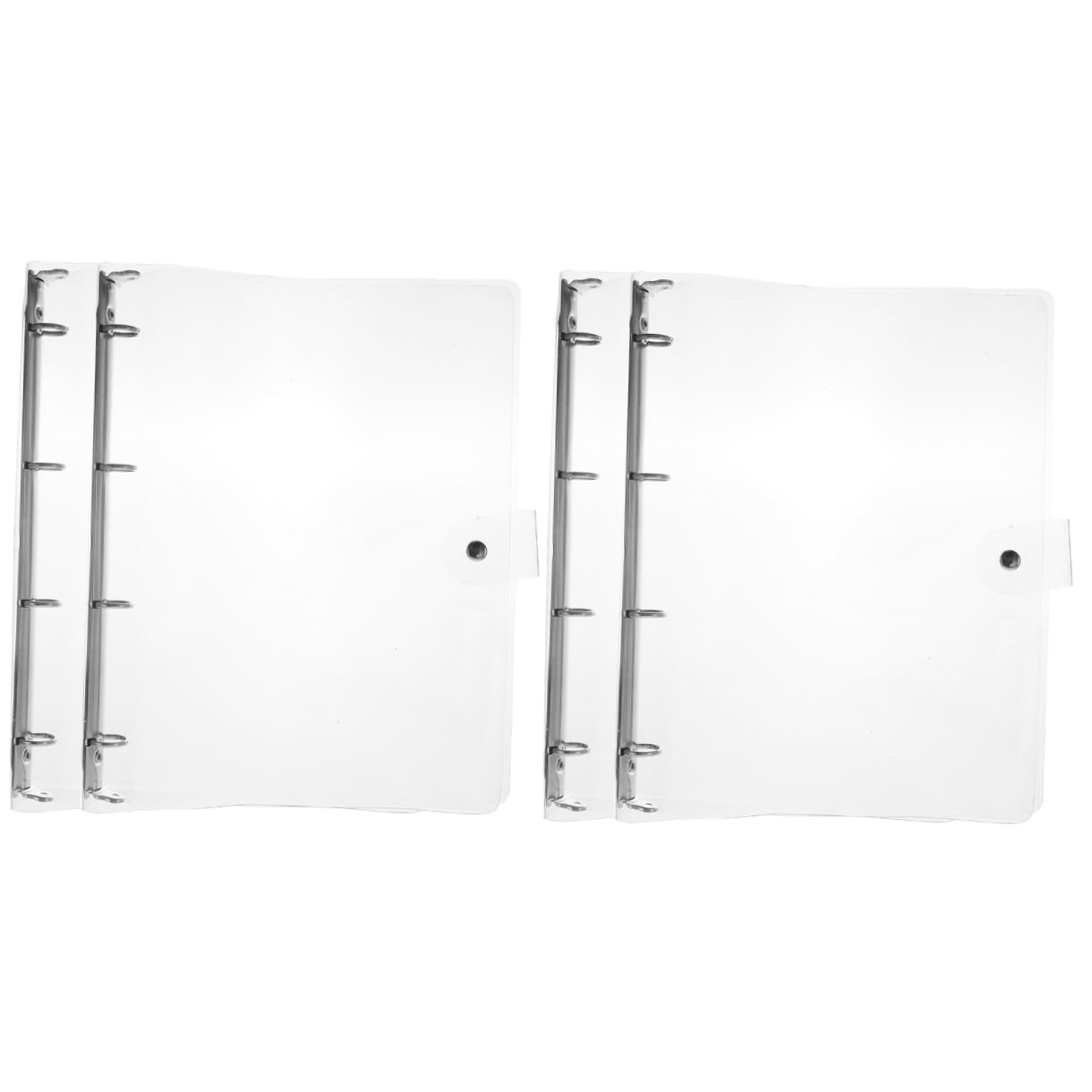 SKISUNO A4 Notebook Binder, Clear Design, and Versatile, 4Pcs