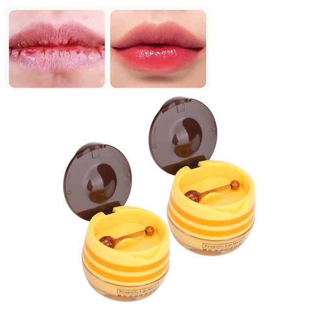 Bálsamo Labial De Abeja, Hidrata La Cera De Abejas, Aclara Las Líneas De Los Labios, Exfolia El Bálsamo Labial De Miel Para El Hogar