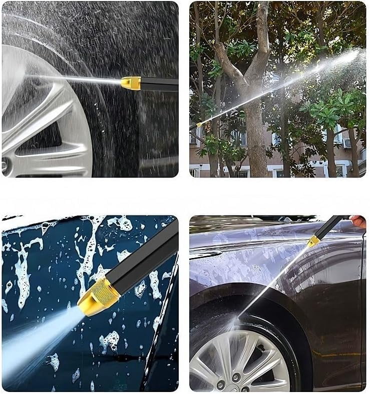 Retractable Garden Hose with Spray Gun, Car Wash Watering Tool