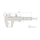 thumbnail image 5 of Pinzas Vernier Mitutoyo 530-104 de acero inoxidable 0-150 mm, 5 of 5