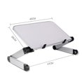 thumbnail image 1 of Aluminum Alloy Laptop Portable Foldable Adjustable Laptop Desk Computer Table Stand Tray Notebook PC Folding Desk Table Enlarge white, 1 of 5